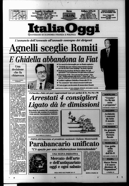 Italia oggi : quotidiano di economia finanza e politica